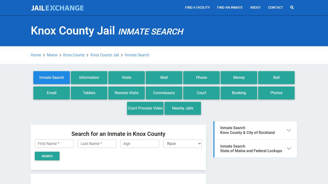 Knox County Jail, ME Inmate Search: Roster & Mugshots